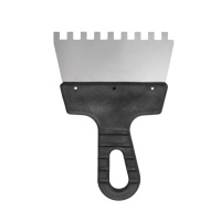 Шпатель зубчатый 150×8 мм с пластиковой ручкой, "MAXIMUM" MX 11687