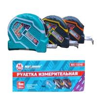 рулетка измерительная 5 м * 25 мм, тип 110, обрезиненный ударопрочный пластик, "maximum" mx 13216 оптом