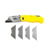 нож для гипсокартона складной, пластиковый, 4 запасных лезвия 18 мм, "maximum" mx 09325 (2325) оптом